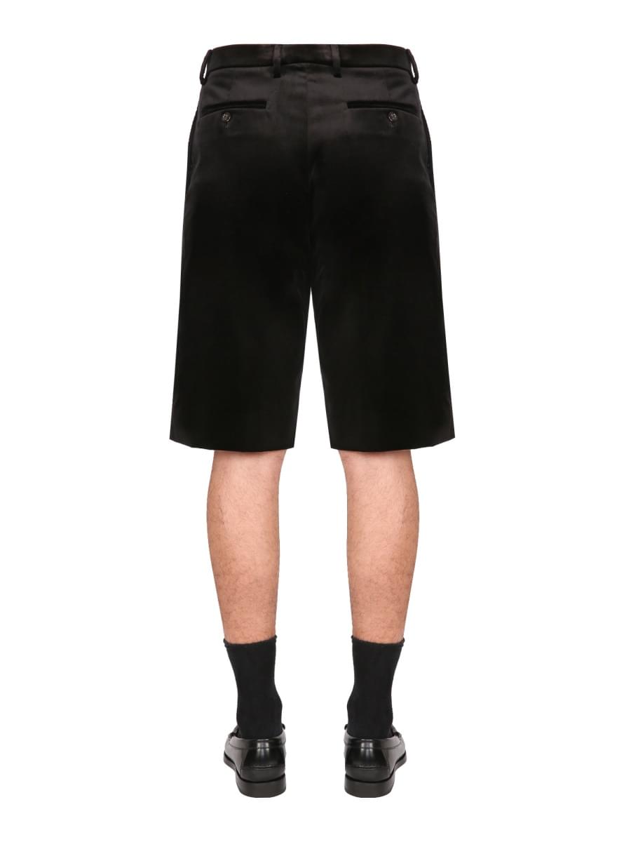 Gucci Men Stretch Velvet Shorts GUCCI