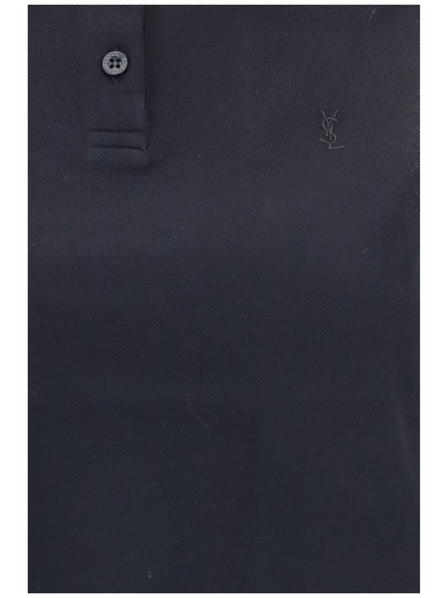 Saint Laurent Women Cassandre Piqué Polo SAINT LAURENT