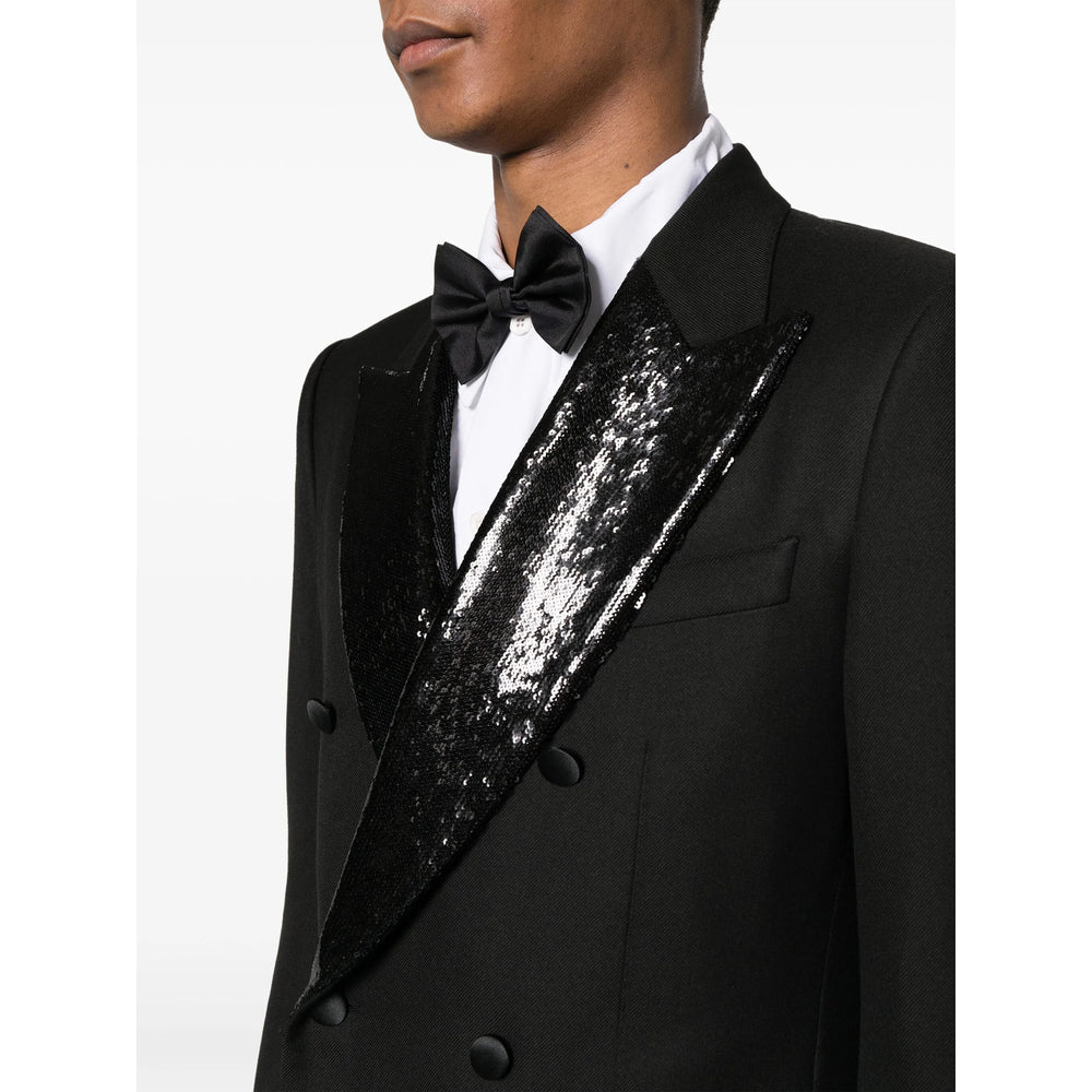 Dolce & Gabbana Black Jackets - Blazers Men DOLCE & GABBANA