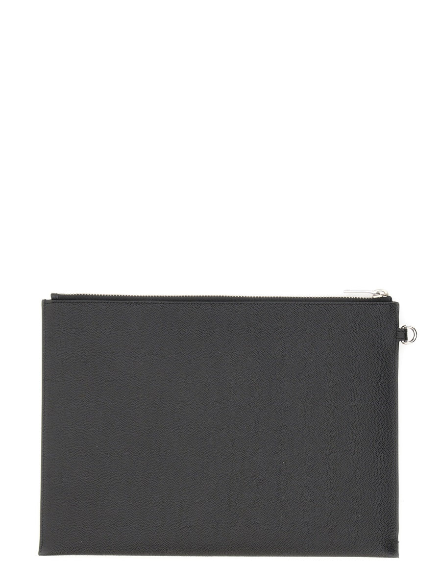 Saint Laurent Men Porta Tablet Con Zip SAINT LAURENT
