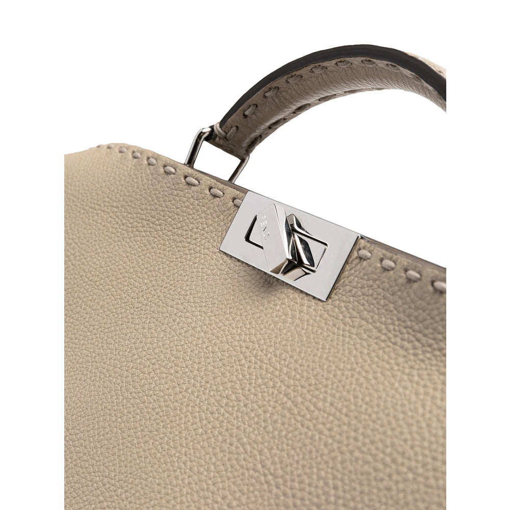Fendi Neutrals Tote Bags Men FENDI