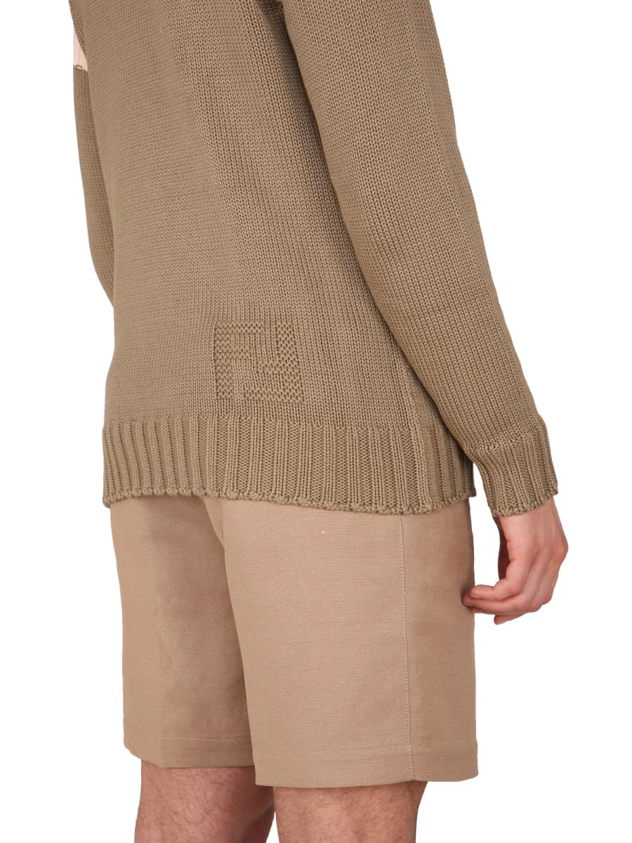 Fendi Men Cotton And Cashmere Sweater FENDI