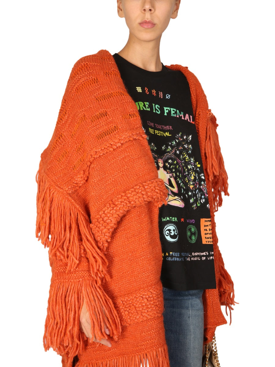Stella Mccartney Women Knitted Textured Coat STELLA MCCARTNEY