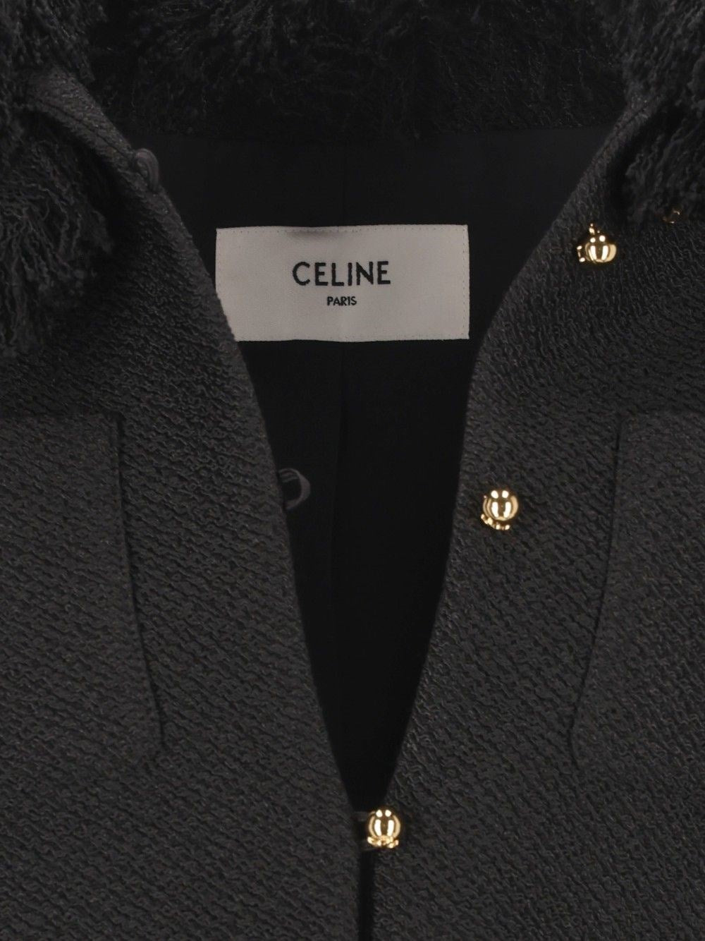 Celine Women Chasseur Jacket In Viscose And Natté Wool CELINE