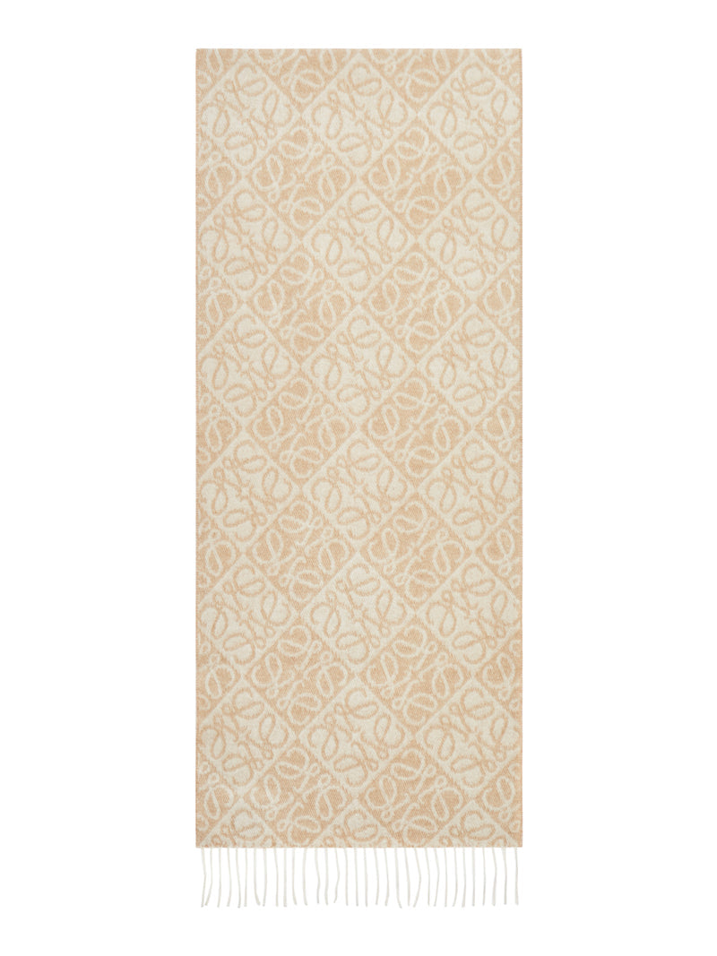 Loewe Women Anagram Wool And Cashmere Scarf LOEWE
