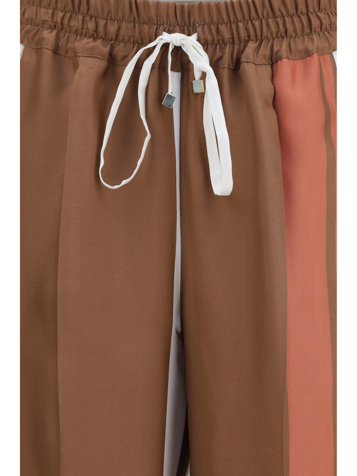Kiton Women Striped Silk Pants KITON