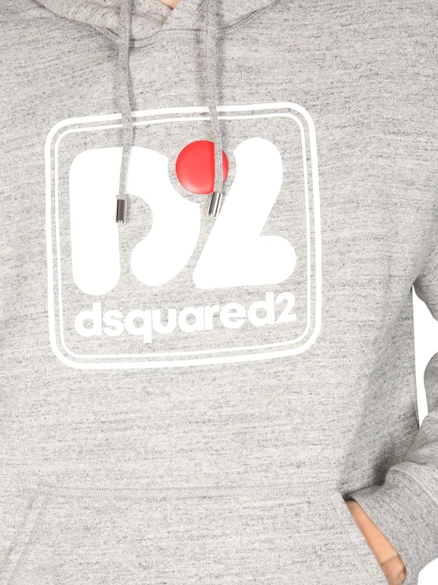 Dsquared2 Men Camo Patch Herca Anorak Sweatshirt