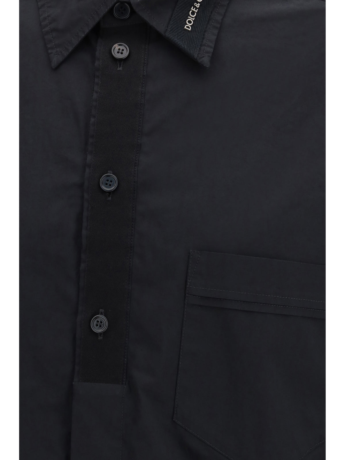 Dolce & Gabbana Men Cotton Shirt With Pockets DOLCE & GABBANA