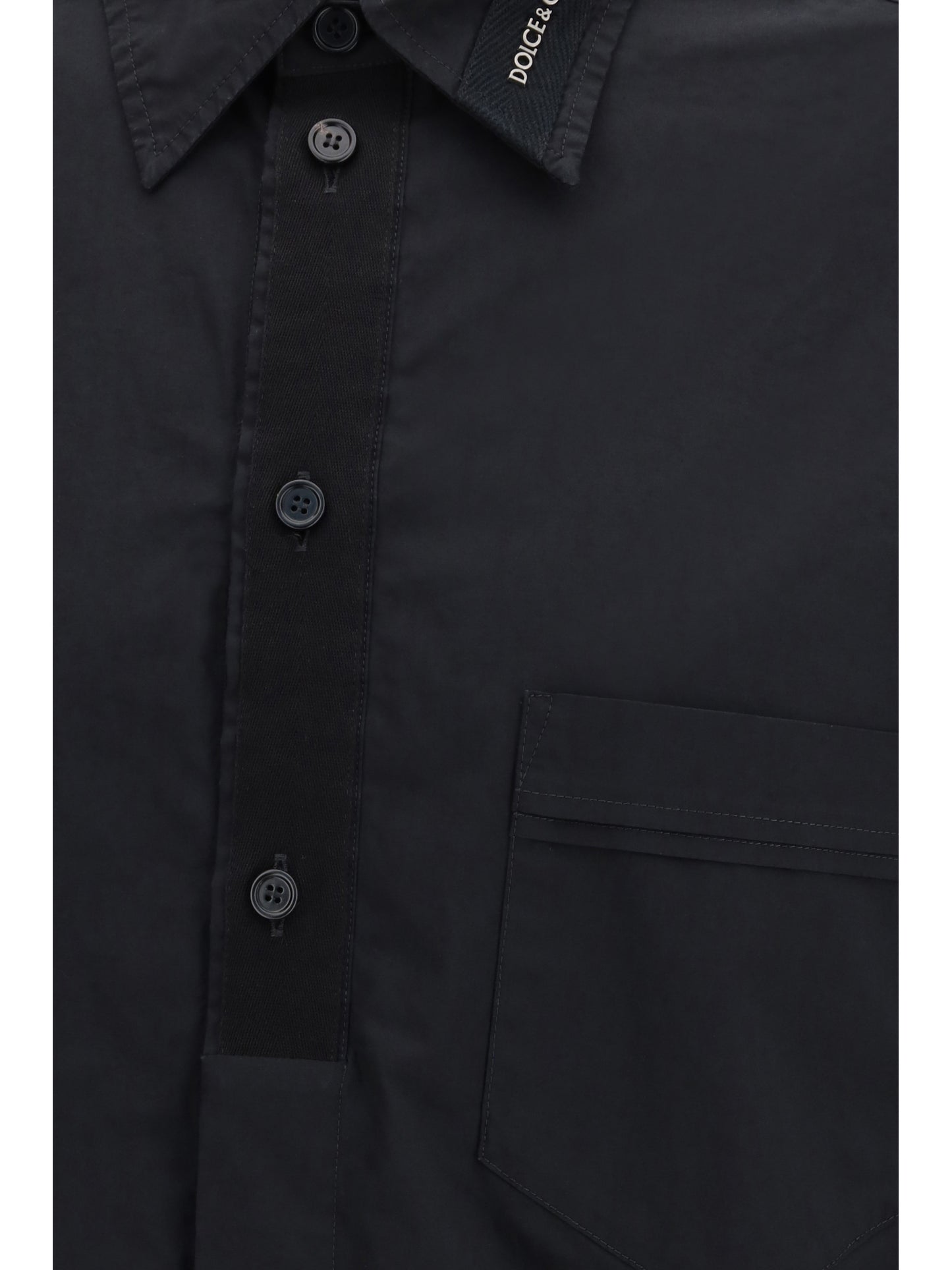 Dolce & Gabbana Men Cotton Shirt With Pockets DOLCE & GABBANA