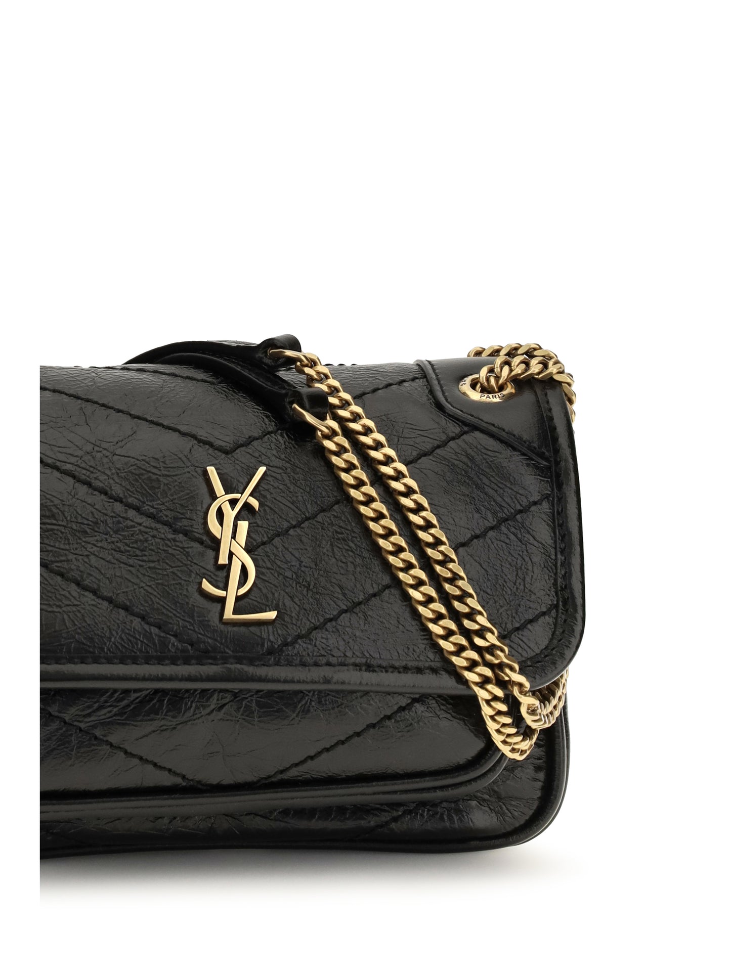 Saint Laurent Women Mini Niki Leather Shoulder Bag SAINT LAURENT