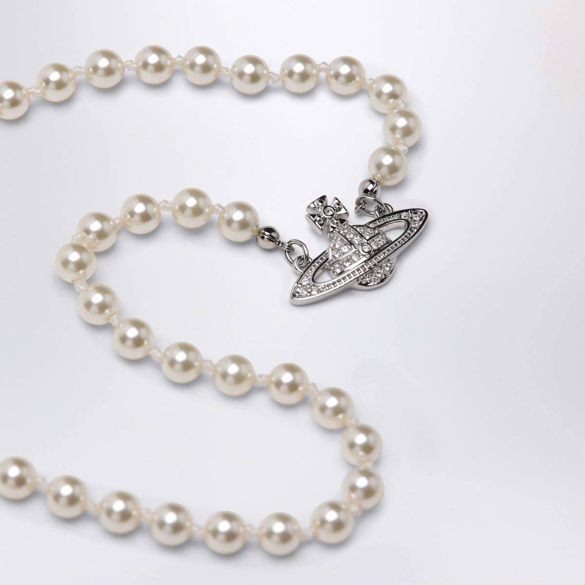Vivienne Westwood Mini Bas Relief Pearl Necklace Women VIVIENNE WESTWOOD