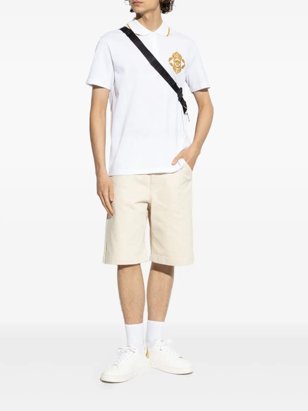 Versace Men Polo Shirt In Cotton Piqué VERSACE