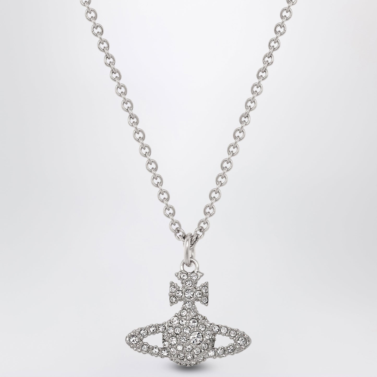 Vivienne Westwood Grace Bas Relief Platinum/Crystal Necklace Women VIVIENNE WESTWOOD