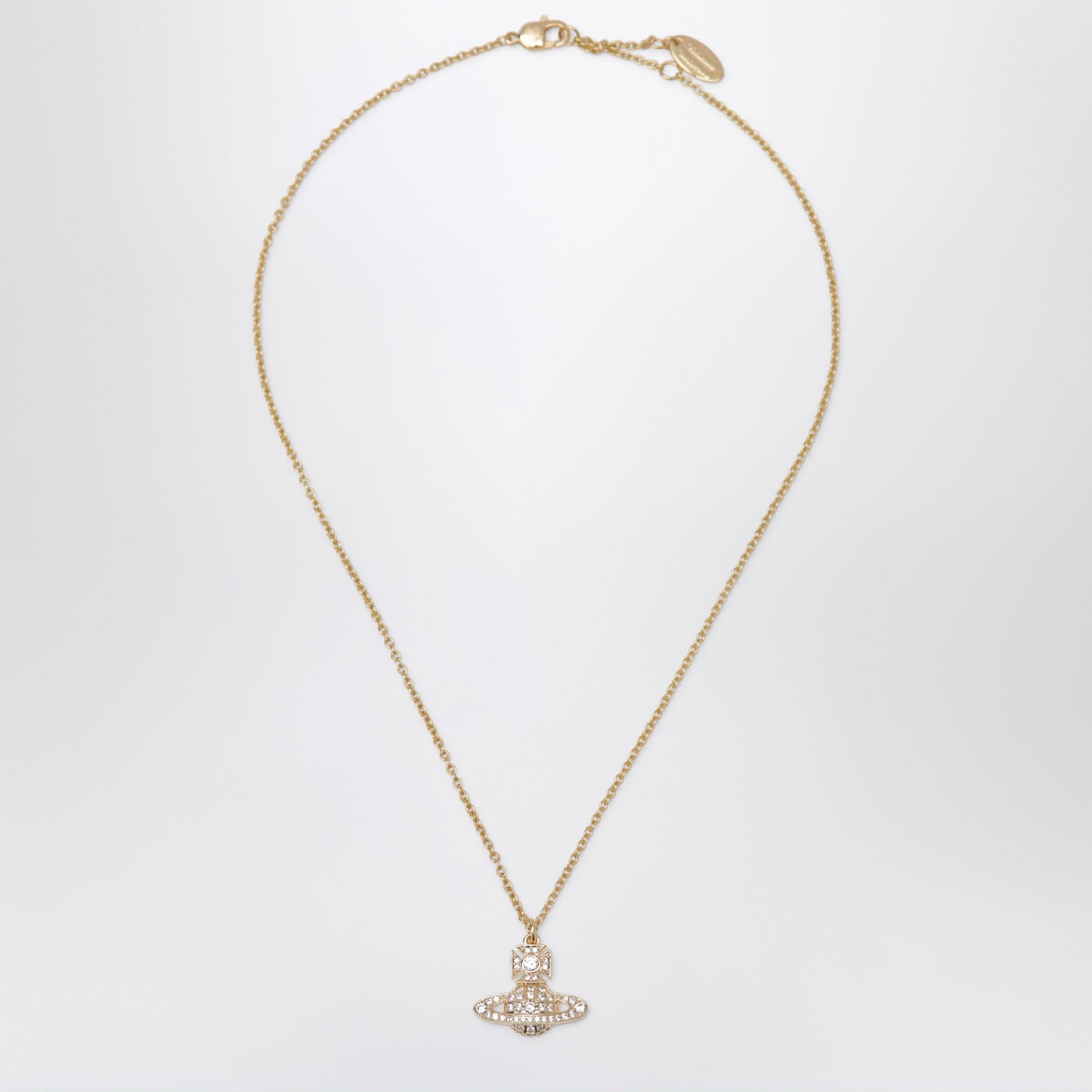 Vivienne Westwood Orb Pendant Necklace In Gold-Tone Metal With Crystals Women VIVIENNE WESTWOOD