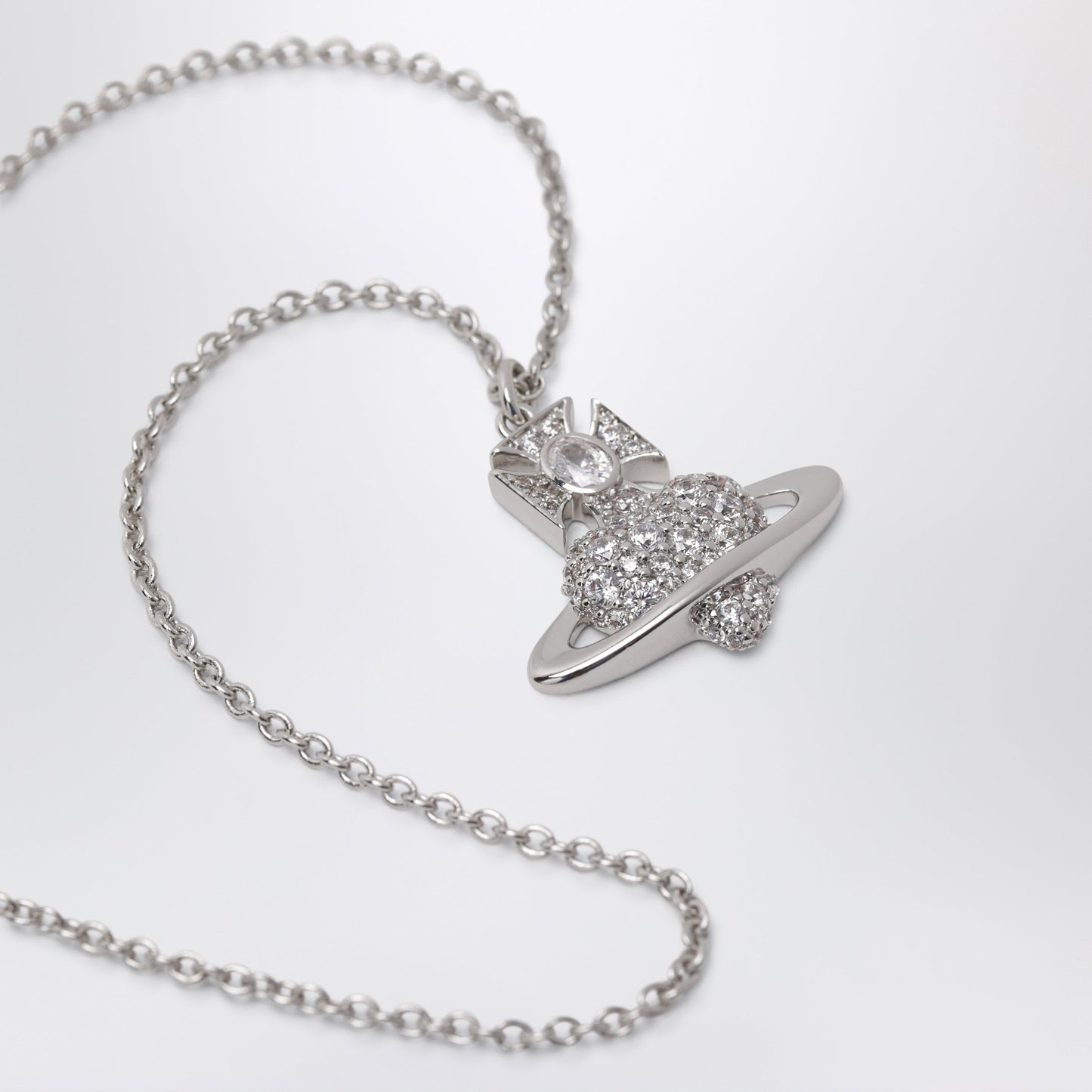 Vivienne Westwood Agnatha Valentine's Pendant Necklace In Platinum Women VIVIENNE WESTWOOD