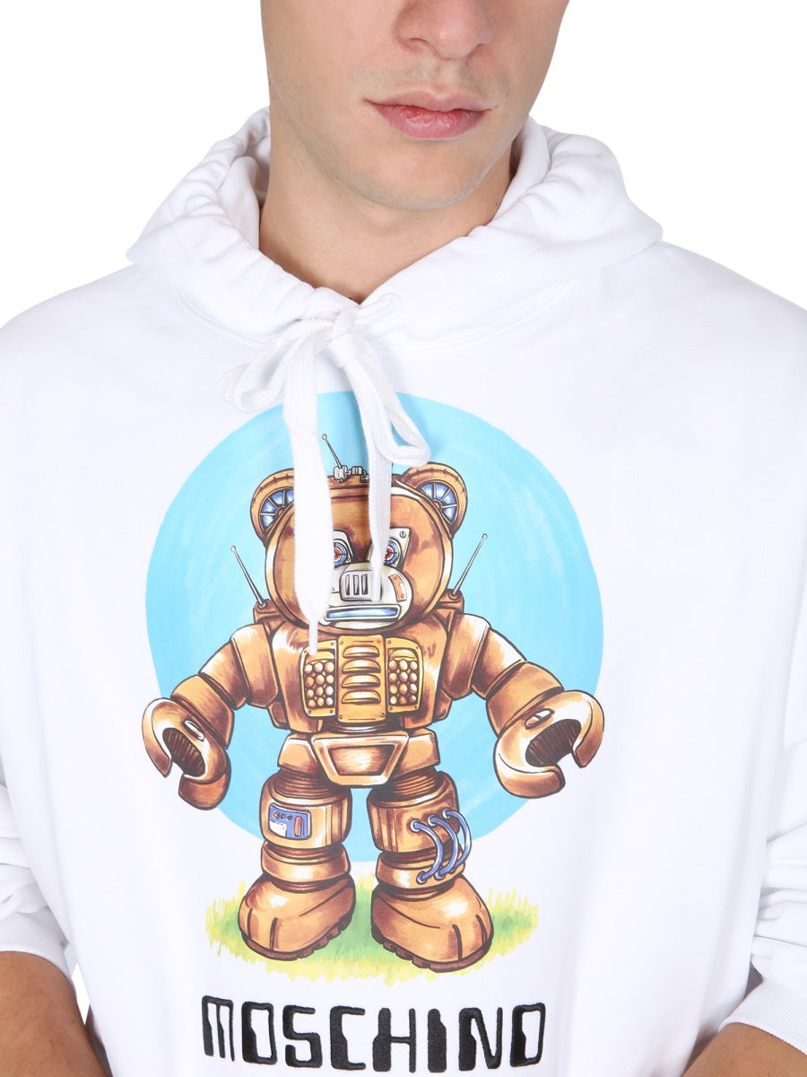 Moschino Men Teddy Print Sweatshirt MOSCHINO