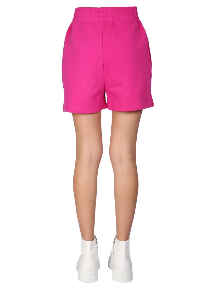 Moschino Women Shorts With Vinyl Logo MOSCHINO