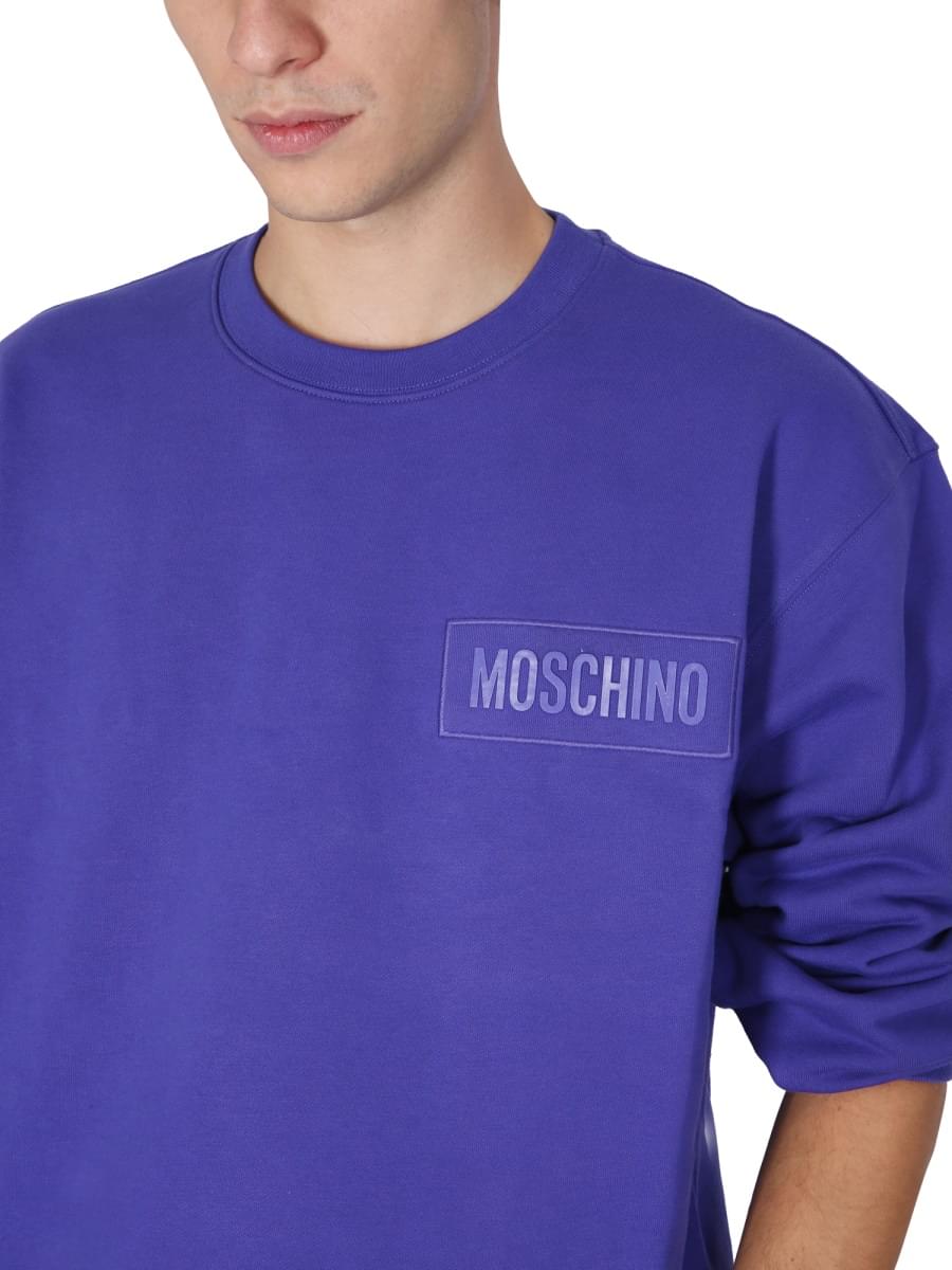 Moschino Men Sweatshirt With Logo Patch MOSCHINO