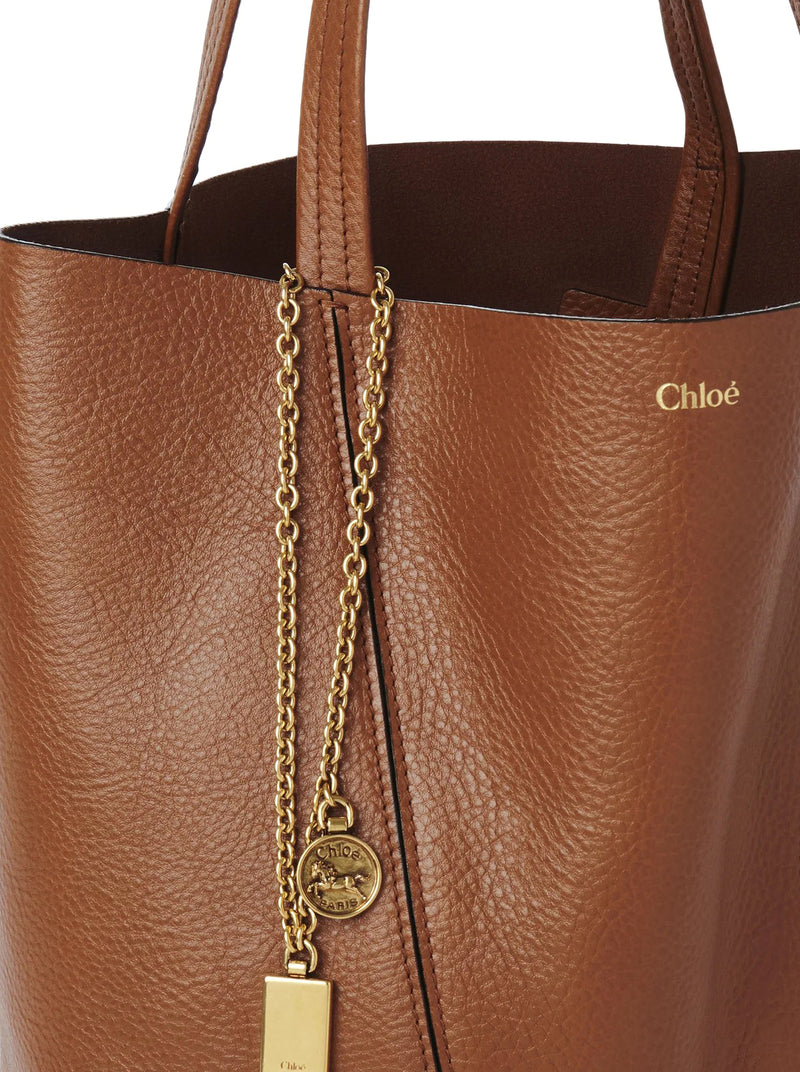 Chloe` Women Chloé Spin Tote Bag In Granate Leather CHLOE