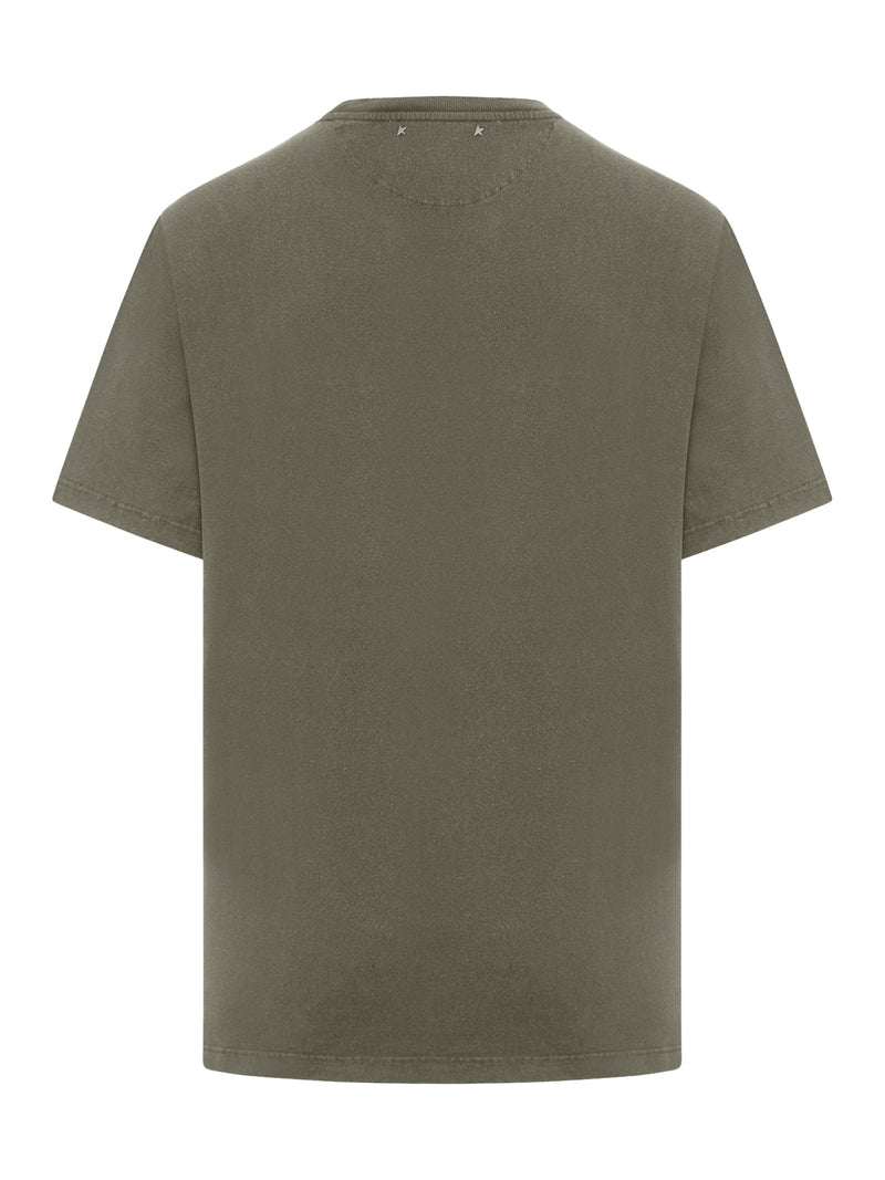 Golden Goose Deluxe Brand Men Short Sleeve T-Shirt With Logo Print GOLDEN GOOSE
