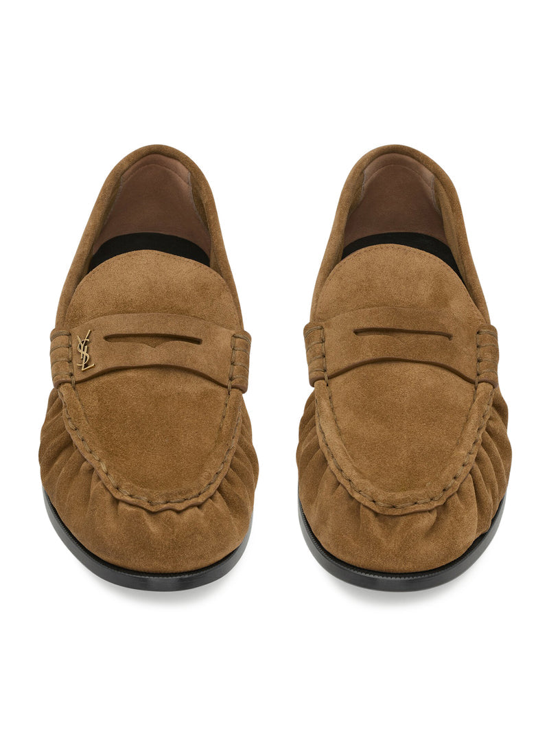 Saint Laurent Men Le Loafer Supple Suede Moccasins SAINT LAURENT