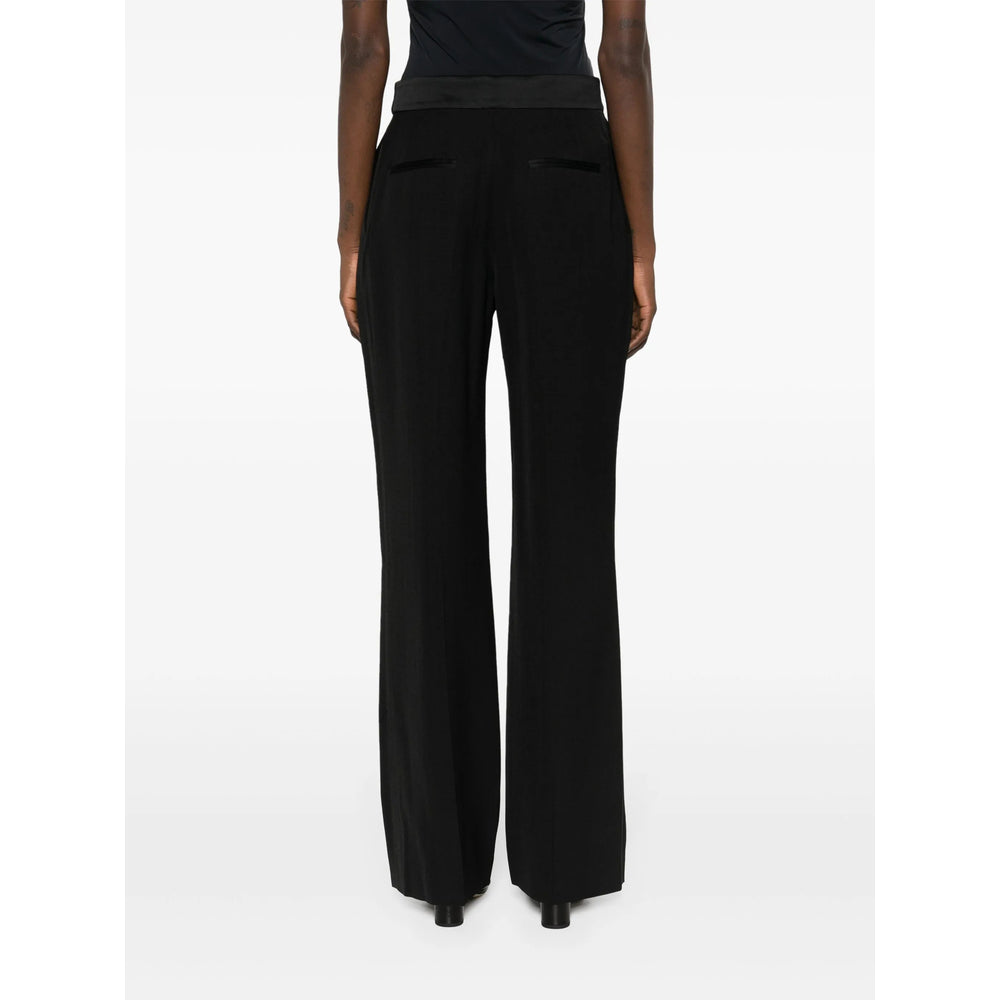 Casablanca Black Trousers - Straight Trousers Women CASABLANCA