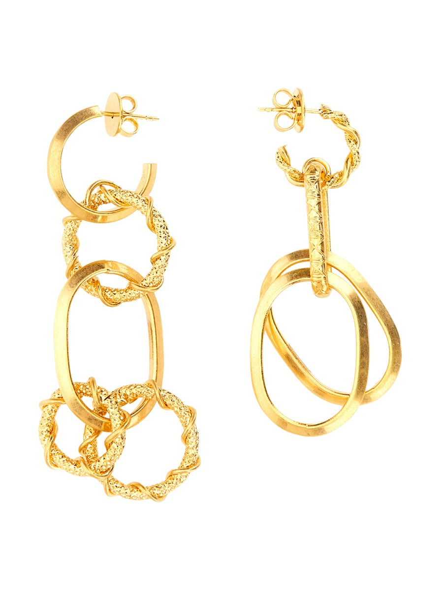 Dsquared Women Earring With Chain Rings DSQUARED2