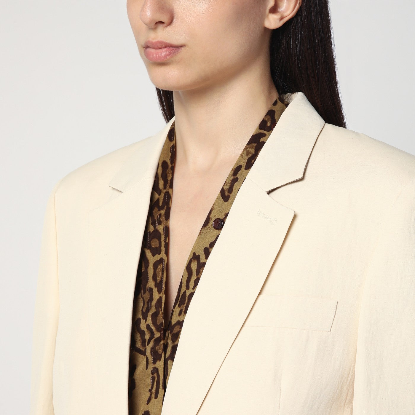 Stella Mccartney Single-Breasted Jacket In Butter Colour Women STELLA MCCARTNEY