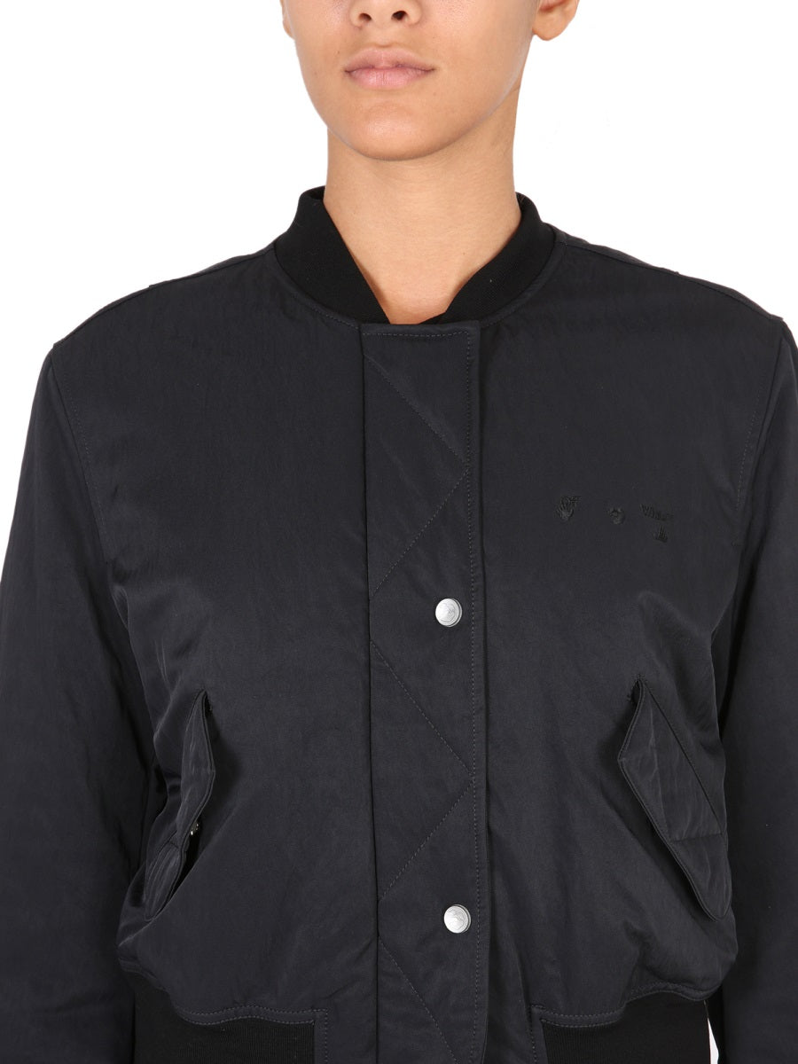 Off-White Women Bomber Con Stampa Logo OFF-WHITE