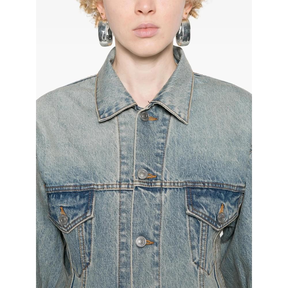 Balenciaga Blue Jackets - Denim Jackets Women BALENCIAGA