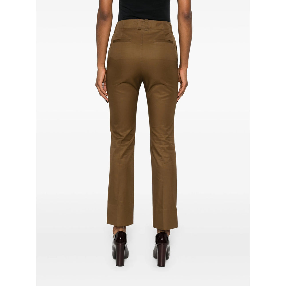 Saint Laurent Brown Trousers - Straight Trousers Women SAINT LAURENT