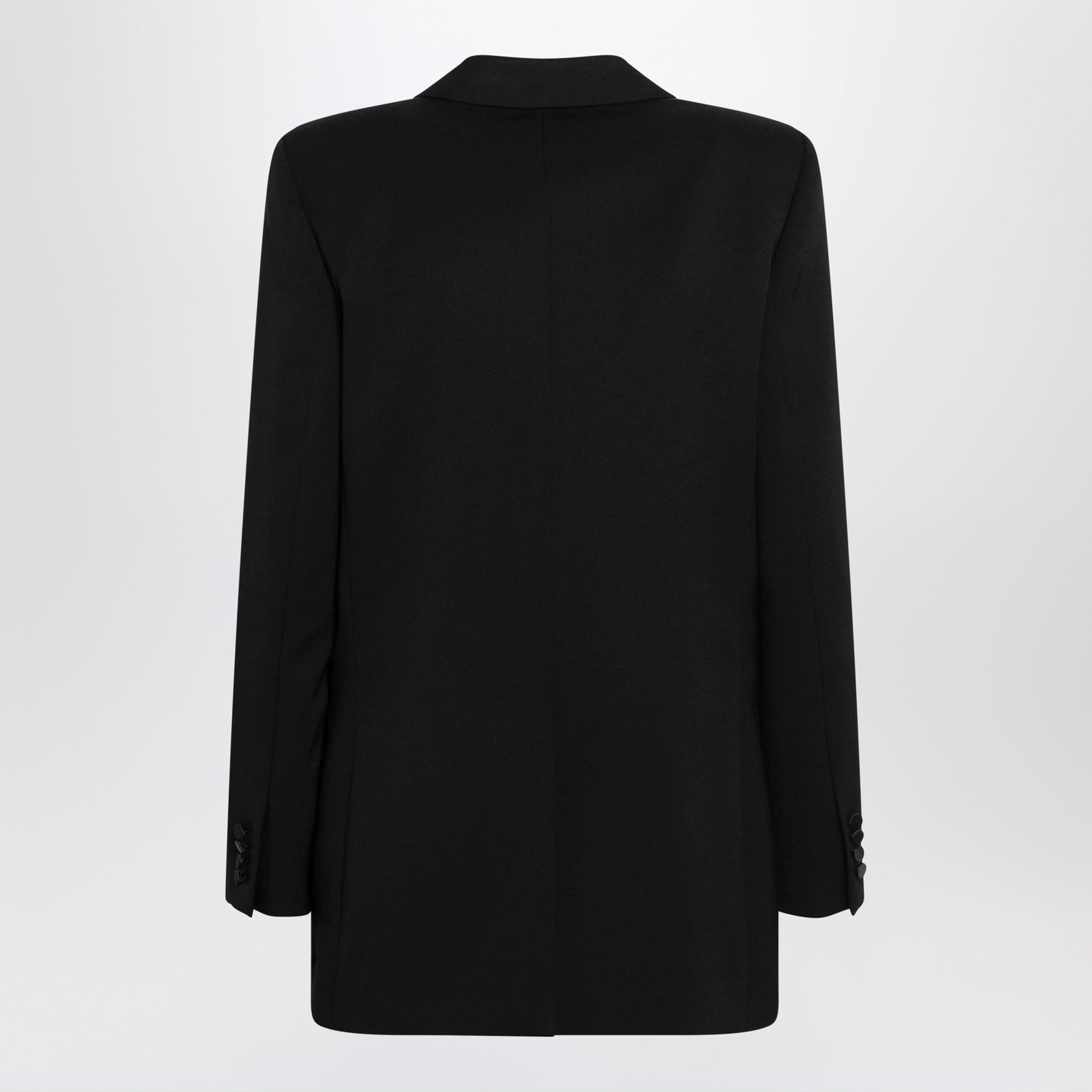 Saint Laurent Double-Breasted Wool Blazer In Black Women SAINT LAURENT