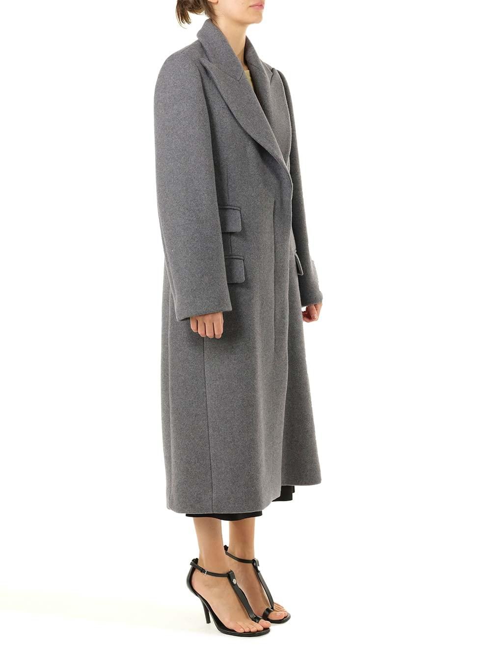 Loewe Women Wool And Cashmere Long Coat LOEWE