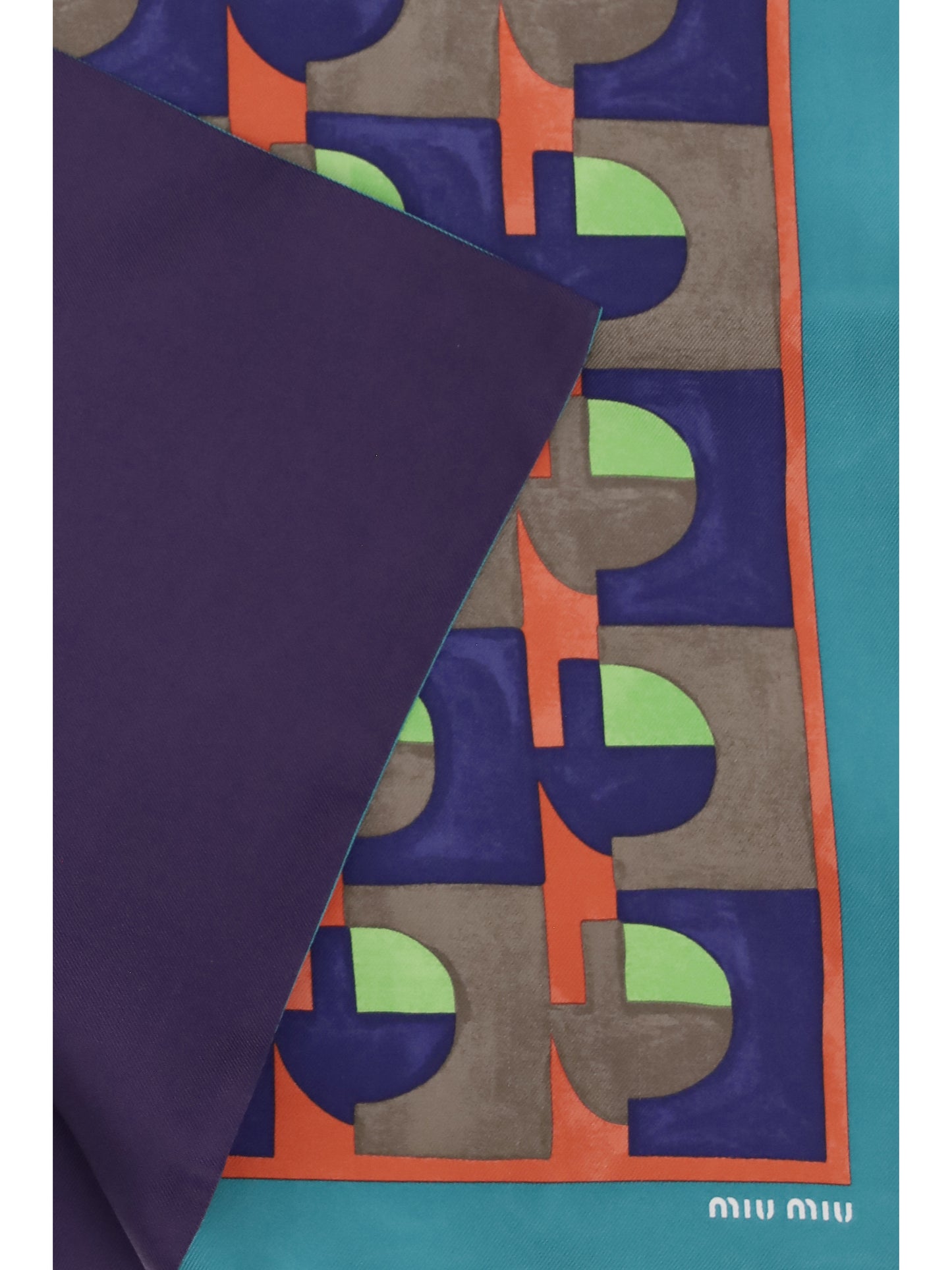 Miu Miu Women Geometric Print Scarf MIU MIU