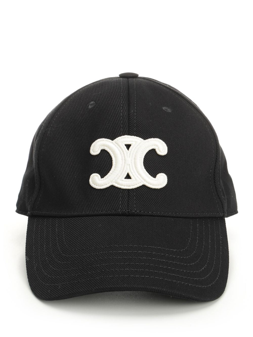 Celine Men "Triomphe" Cotton Baseball Cap CELINE