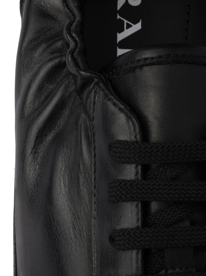 Prada Men Collapse Leather Sneakers PRADA