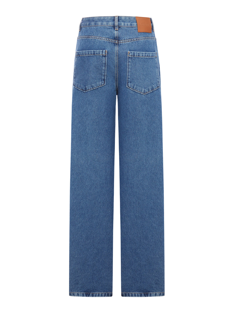 Loewe Women Anagram Baggy Jeans LOEWE