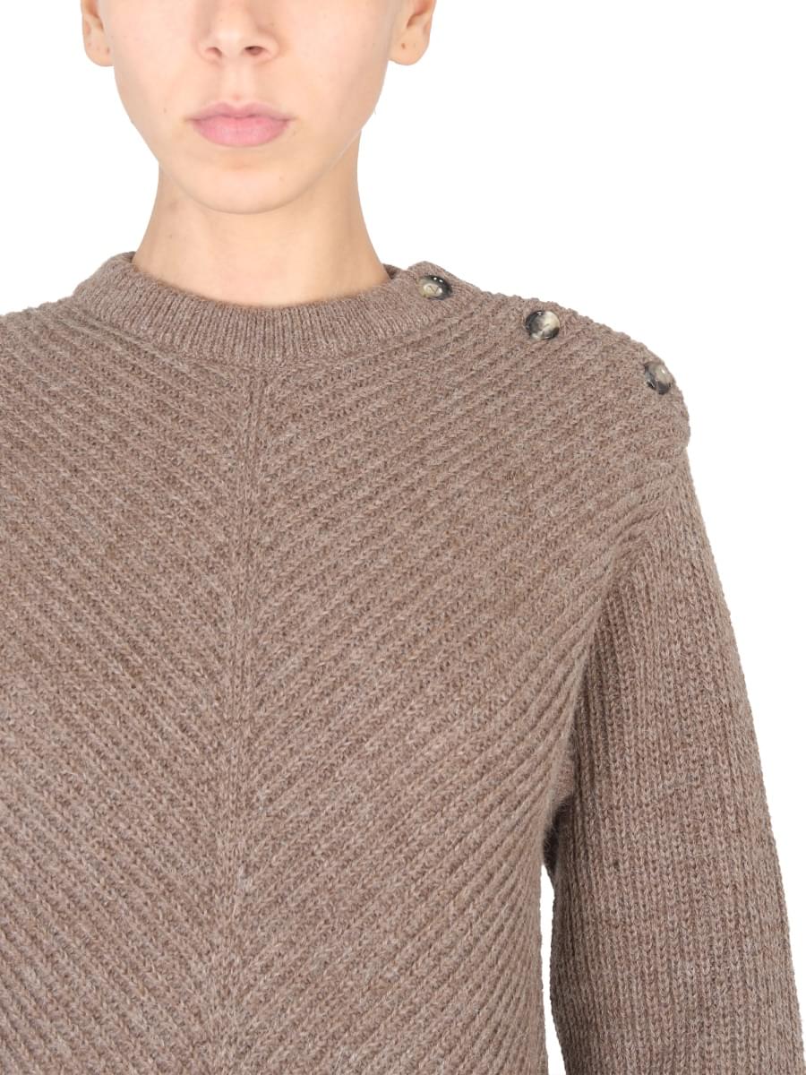 Bottega Veneta Women Alpaca Knit With Chevron Pattern BOTTEGA VENETA