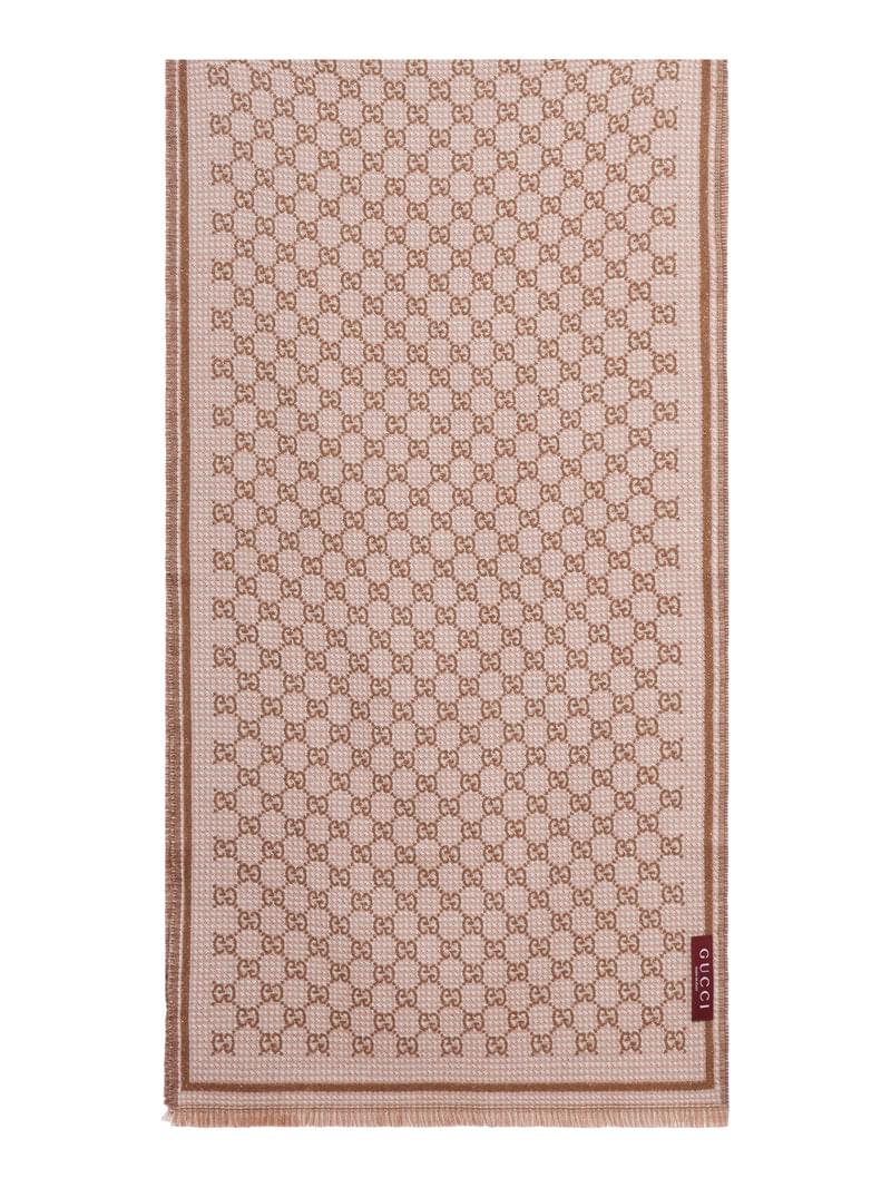 Gucci Women Double Side "Gg" Wool Scarf GUCCI