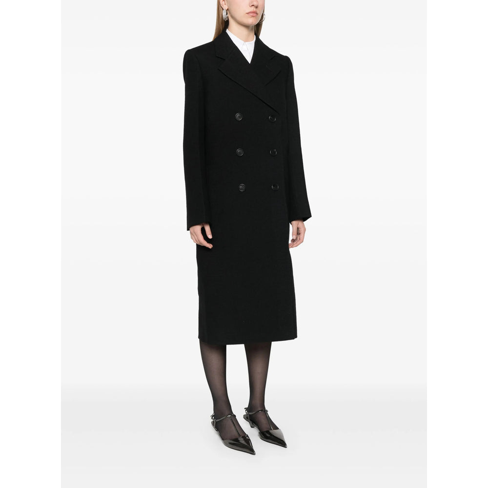 Prada Black Coats - Double Breasted & Peacoats Women Women PRADA