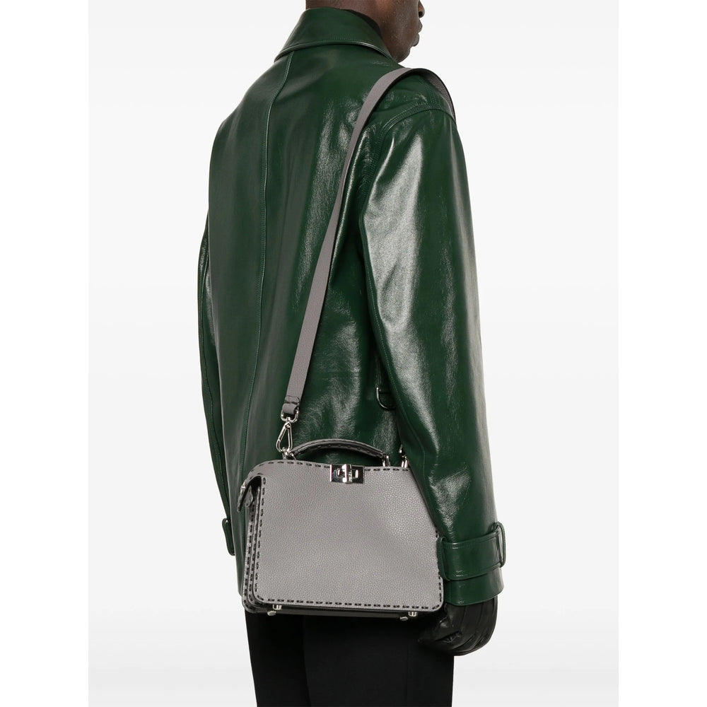 Fendi Grey Shoulder Bags Men FENDI