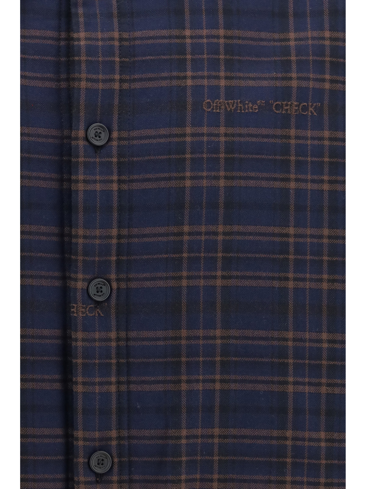 Off-White Men Oversized Padded Flannel Shirt OFF-WHITE