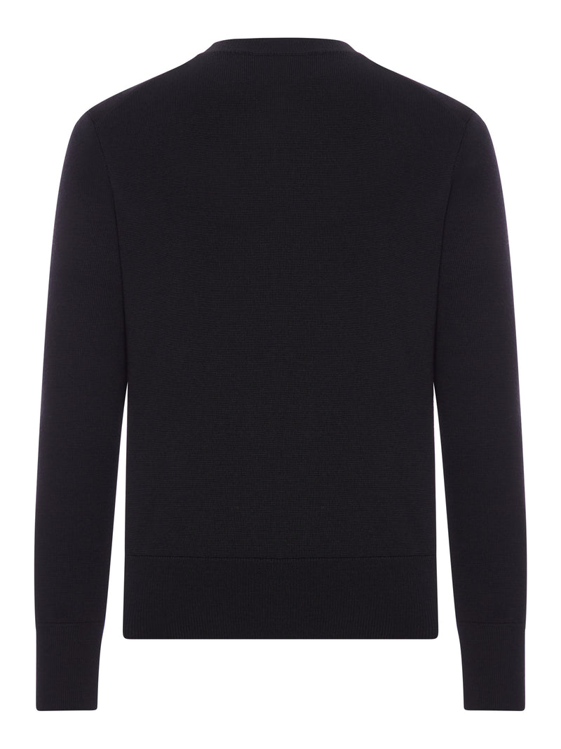 Ami Paris Men Crewneck Sweater Ami De Coeur In Merino Wool AMI PARIS