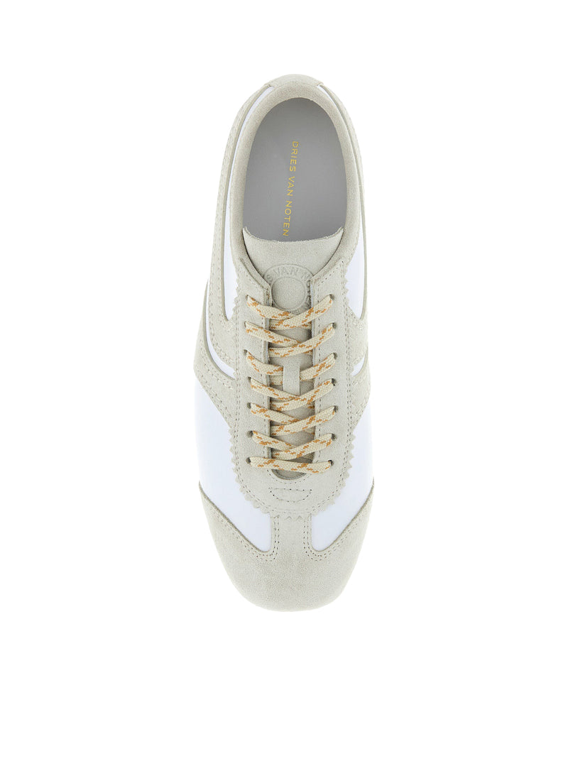 Dries Van Noten Women Two-Tone Leather And Suede Sneakers DRIES VAN NOTEN