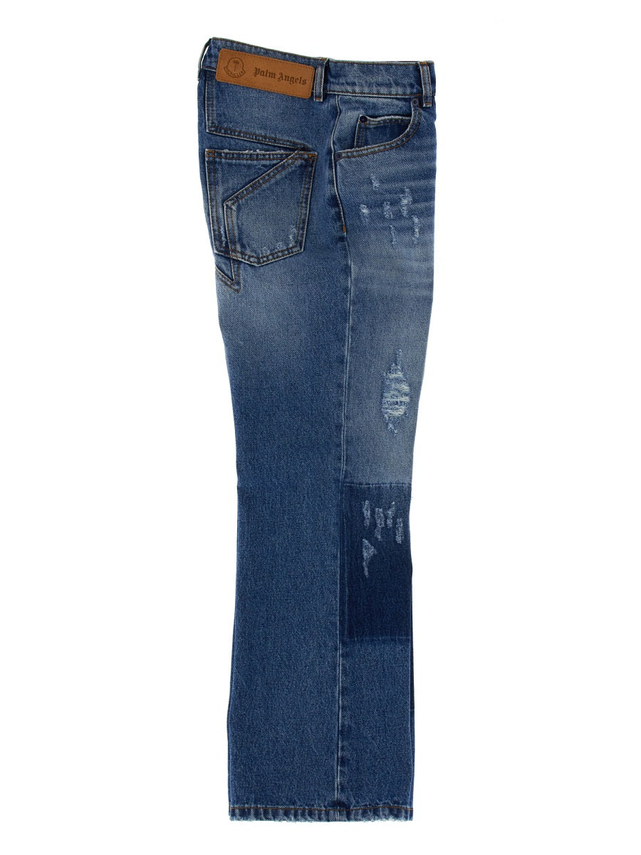 Moncler Genius Men Jeans With Star Inlays 8 Moncler Palm Angels MONCLER GENIUS