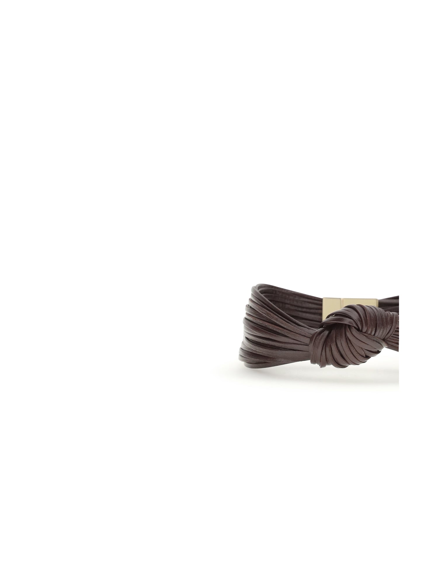 Bottega Veneta Women Knot Leather Bracelet BOTTEGA VENETA