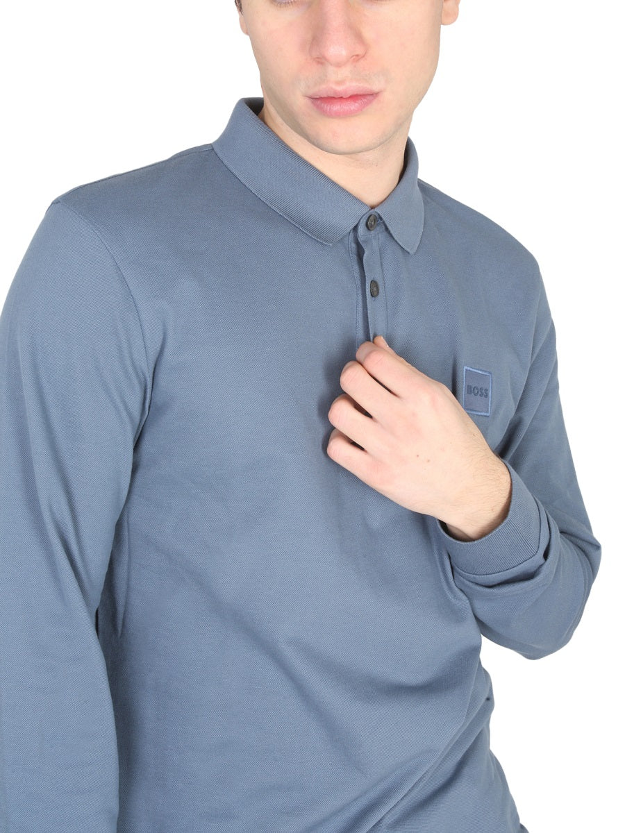 Boss Men Polo With Logo Patch BOSS