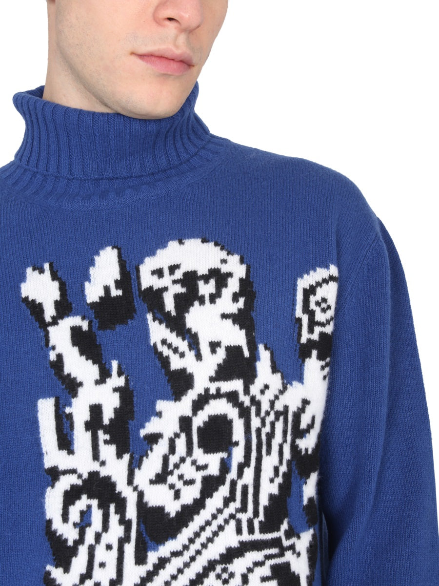 Etro Men Inlaid Jacquard Turtleneck Sweater ETRO