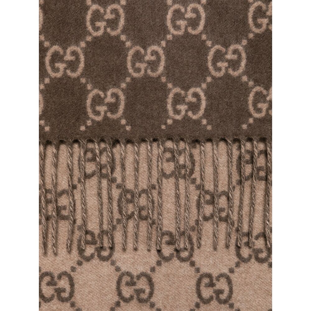Gucci Brown Scarves Men GUCCI