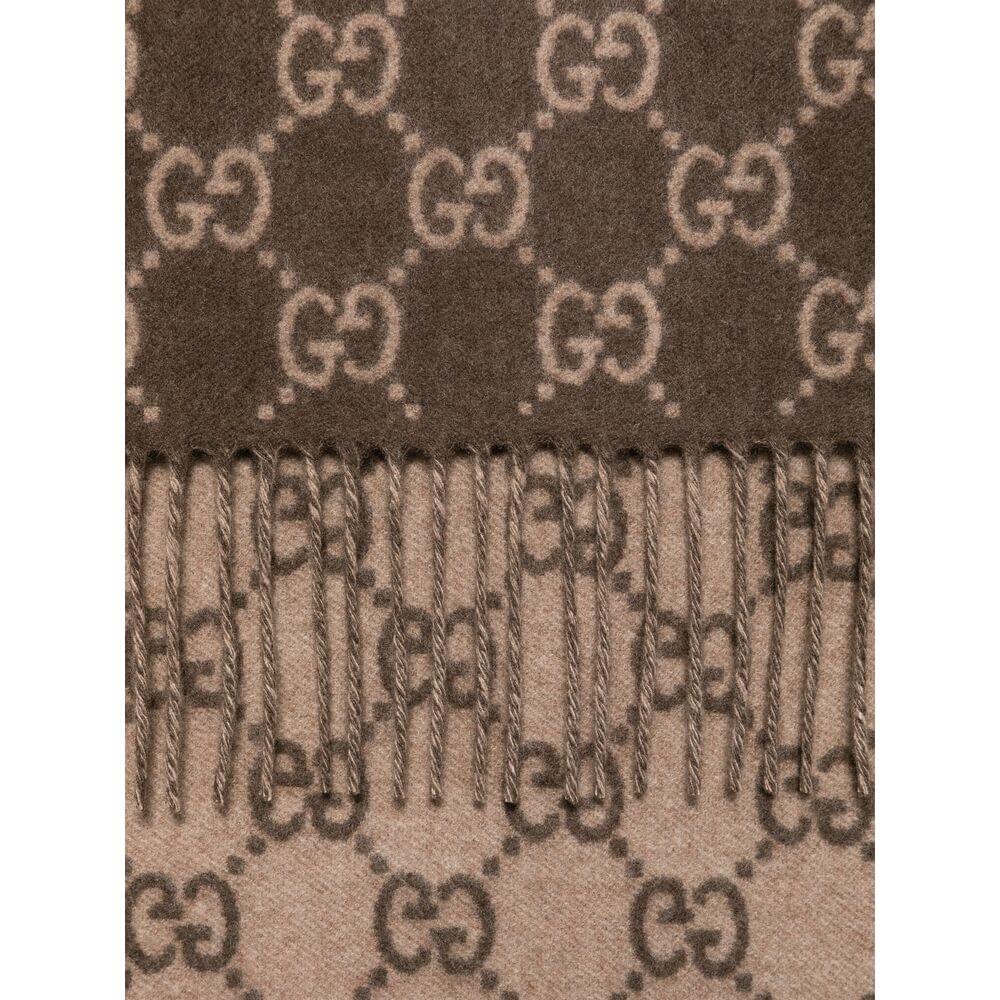Gucci Brown Scarves Men GUCCI